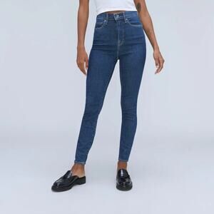 New Everlane They Way-High Skinny Jean in Mid Blue Ankle Length - Size 27